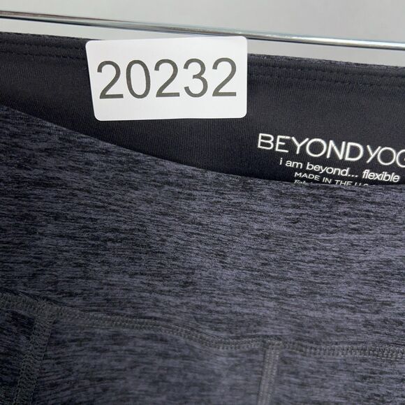Beyond Yoga Leggings Womens Small Black Steel Spacedye Pocket Mesh Athleisure - Picture 16 of 16